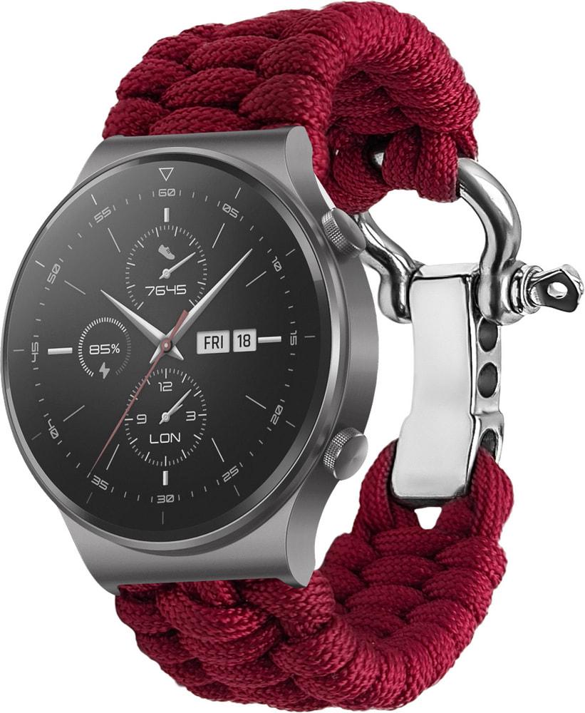 Ремешок из Паракорда Ruper для Huawei Watch GT 2 Pro (22mm) Wine (30806-42)