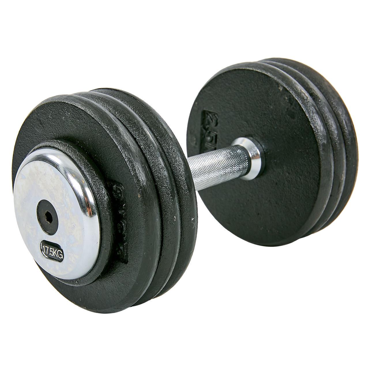 Гантель цельная Record TA-7231-17_5 стальная окрашенная 17,5 кг (2532855069) - фото 1 Гантель цельная Record TA-7231-17_5 стальная окрашенная 17,5 кг (2532855069) - фото 1