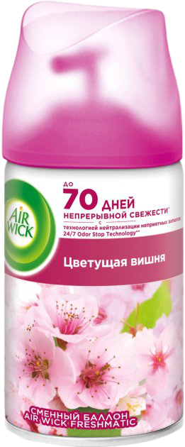 Освіжувач повітря Air Wick Квітуча Вишня запасний балон 250 мл (5011417567036) - фото 2 Освіжувач повітря Air Wick Квітуча Вишня запасний балон 250 мл (5011417567036) - фото 2