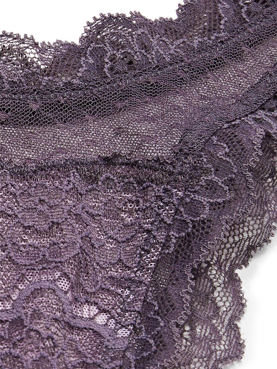 Трусики женские Victoria's Secret DREAM ANGELS Lace & Mesh String Bikini L Серый (2217902699) - фото 4