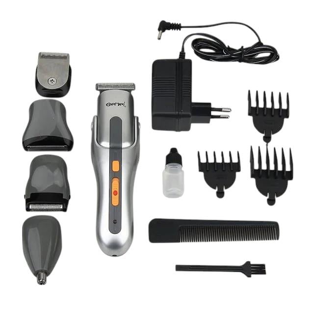 Тример чоловічий Gemei 8в1 з комплектом насадок (GM-581) - фото 10 Тример чоловічий Gemei 8в1 з комплектом насадок (GM-581) - фото 10