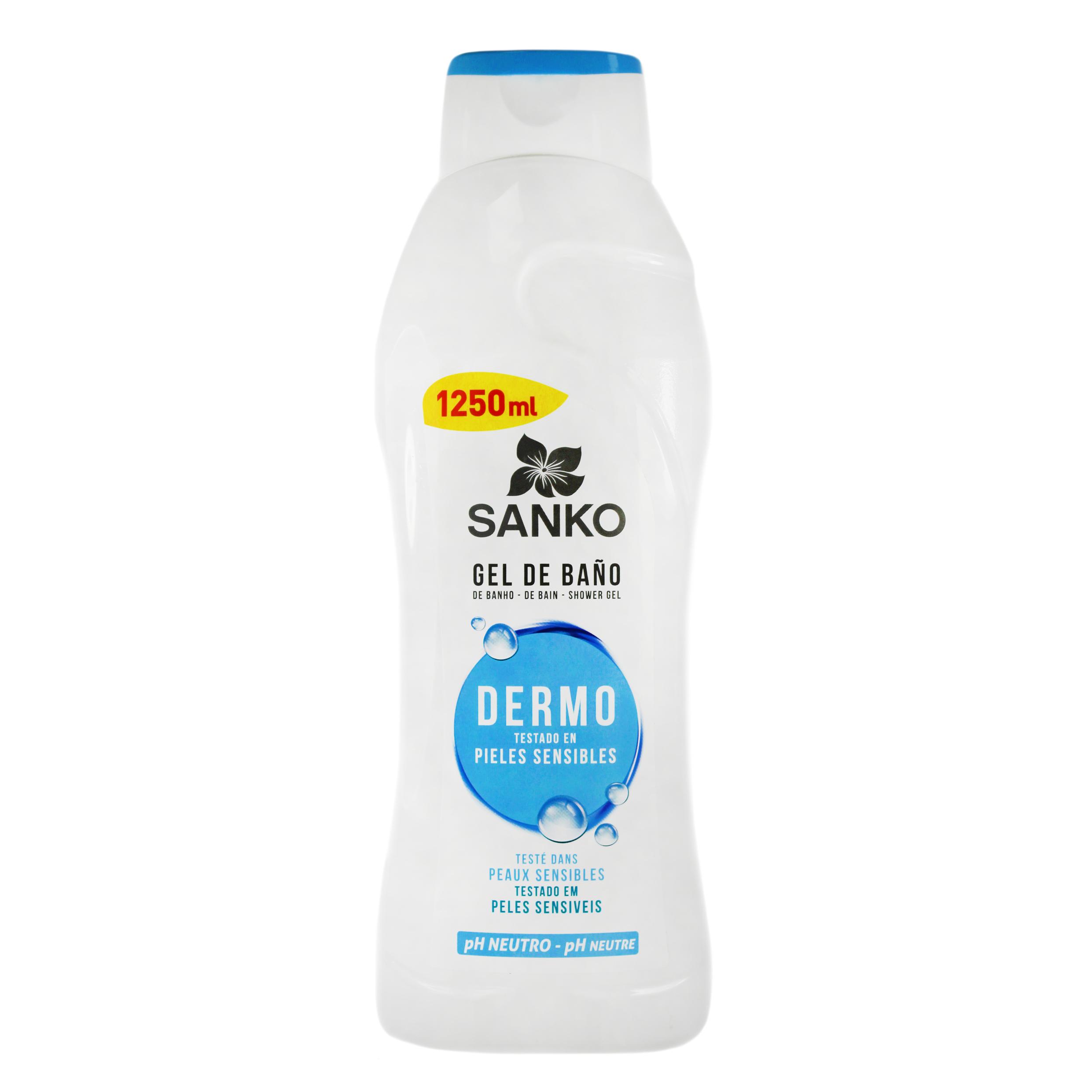 Гель для душа SANKO Dermo для чувствительной кожи 1250 мл (125864)