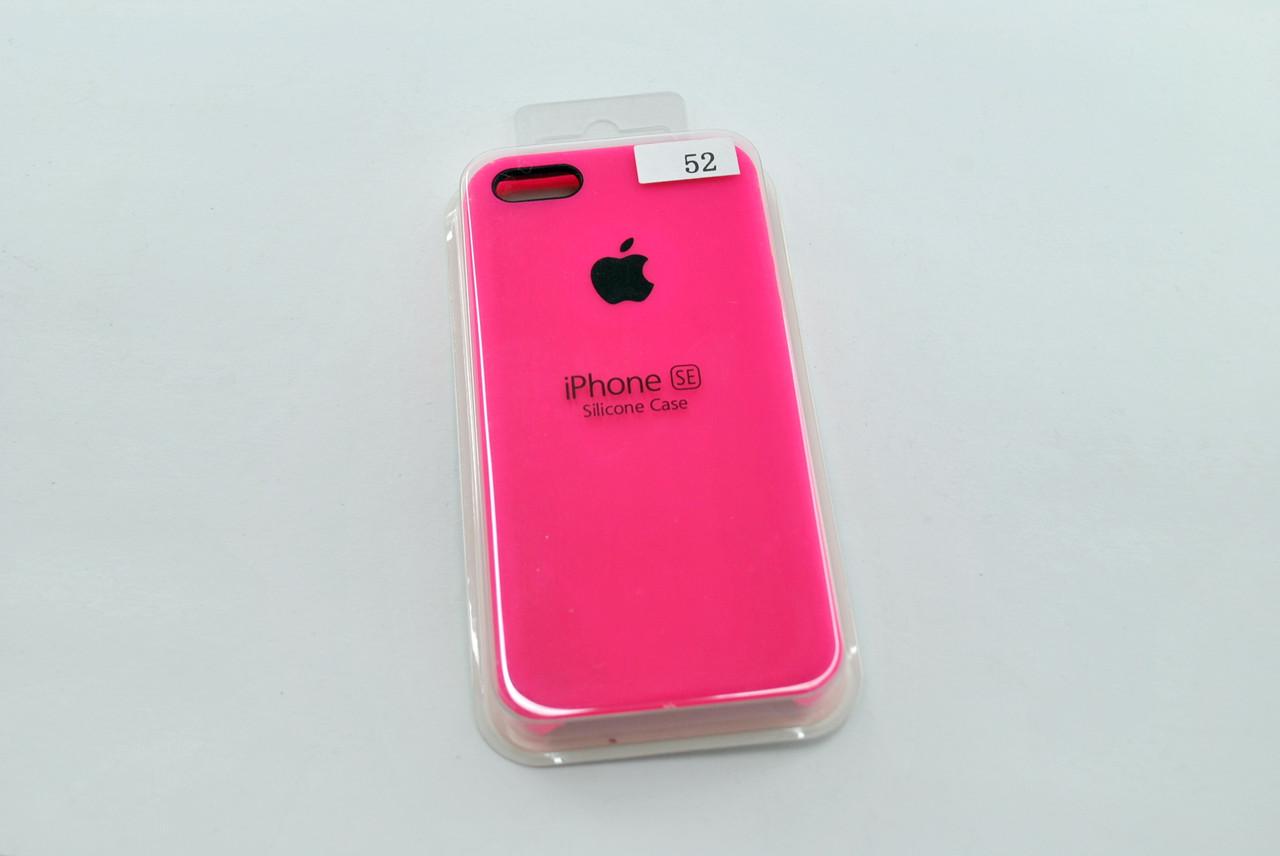 Чохол для телефону iPhone 5 /5s/SE Silicone Case №52 ultra pink - фото 1