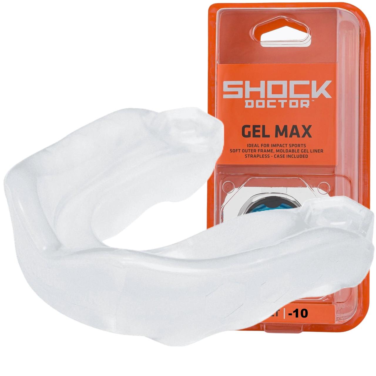 Капа Shock Doctor Gel Max дитяча дитяча Clear (6190-TC-YTR)
