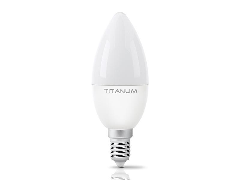 Светодиодная лампа TITANUM C37 6W E14 4100K 220V (22811208)