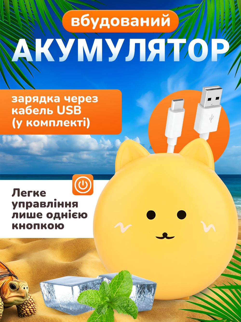 Зеркало косметическое Andowl Q-T171X1 с вентилятором и подсветкой USB 500 mAh Зеленый (c8f88979) - фото 5