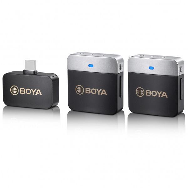 Мікрофон подвійний бездротовий Boya BY-M1V4 Type-C міні 2,4 ГГц 60 м (1864821183)