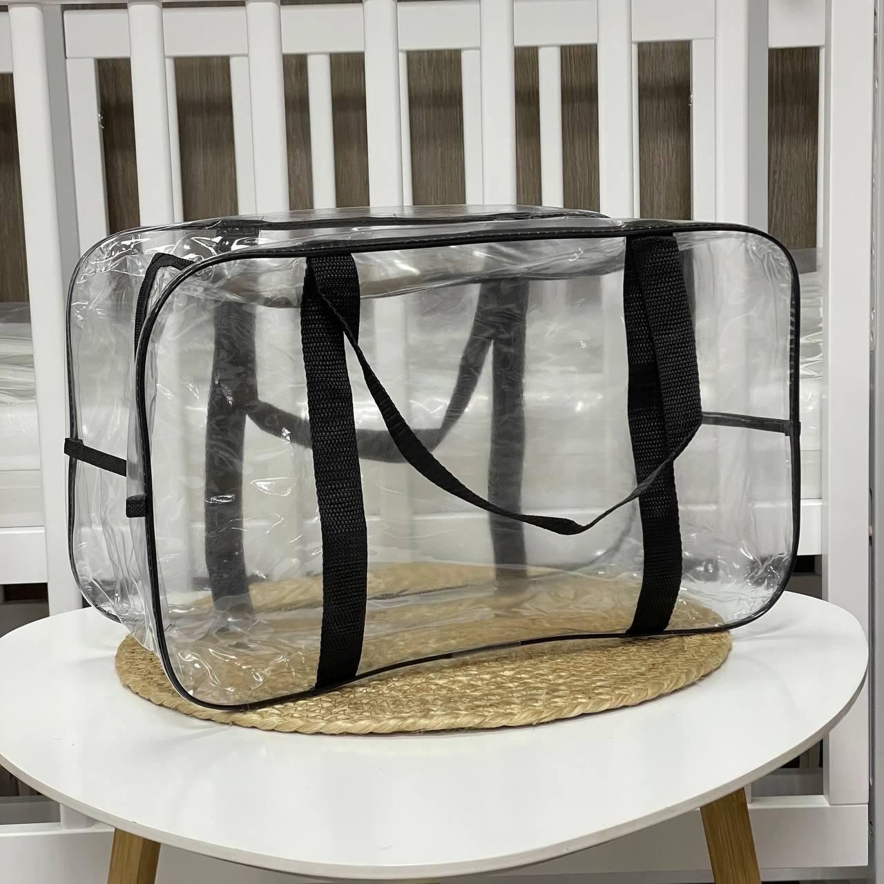 Сумка в роддом с усиленными ручками M 40х25х20см Черный (1833091471)