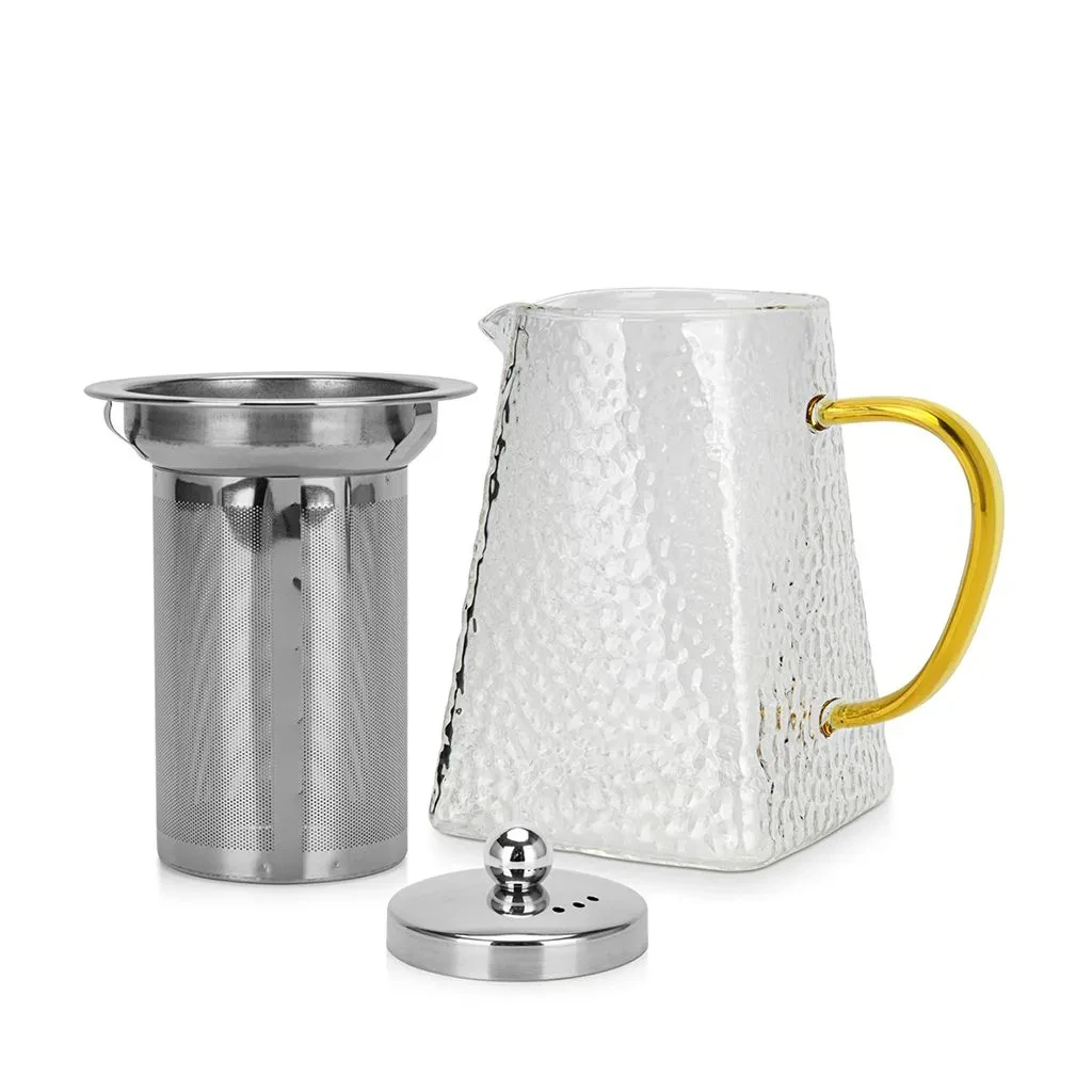 Заварювальний чайник зі сталевим фільтром Fissman 13,5x9,3x15 см 700 мл з боросилікатного скла (6467) - фото 3