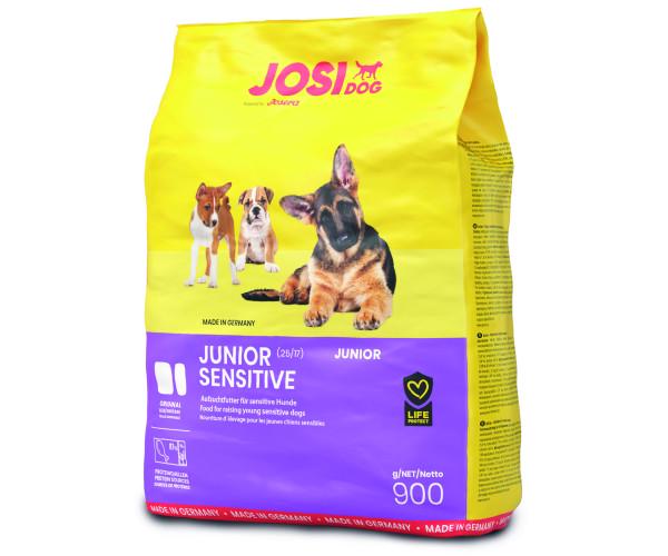 Корм сухой JOSIDOG JUNIOR SENSITIVE 25/17 с домашней птицей для щенков и молодых собак с чувствительным пищеварением 900 г - фото 1