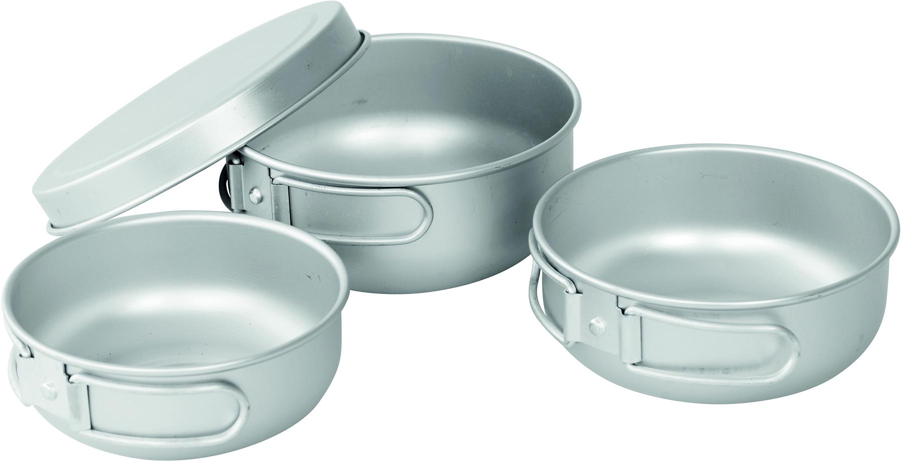 Набор туристической посуды Easy Camp Adventure Ultra Light Cook Set Silver (680196) - фото 1