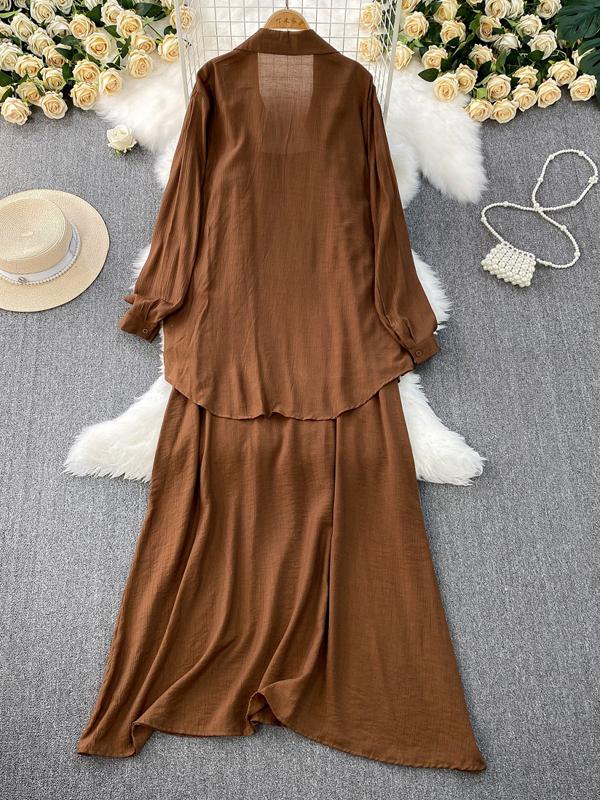 Костюм-двійка жіночий літній сукня та сорочка L (GF-12) - фото 12