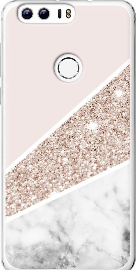 Чехол на Huawei Honor 8 Пастельный мрамор (4342u-351-42517)