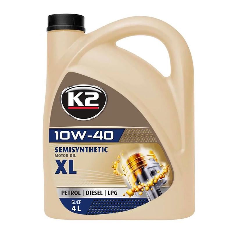 Моторное масло K2 Semisynthetic SL/CF 10W-40 4л (O2044E)