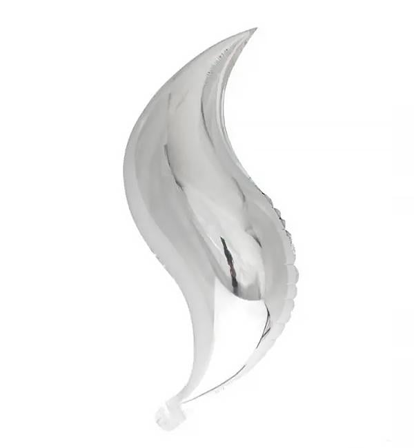 Воздушный шар Вензель 56х25 см Серебреный (11535622) Воздушный шар Вензель 56х25 см Серебреный (11535622)