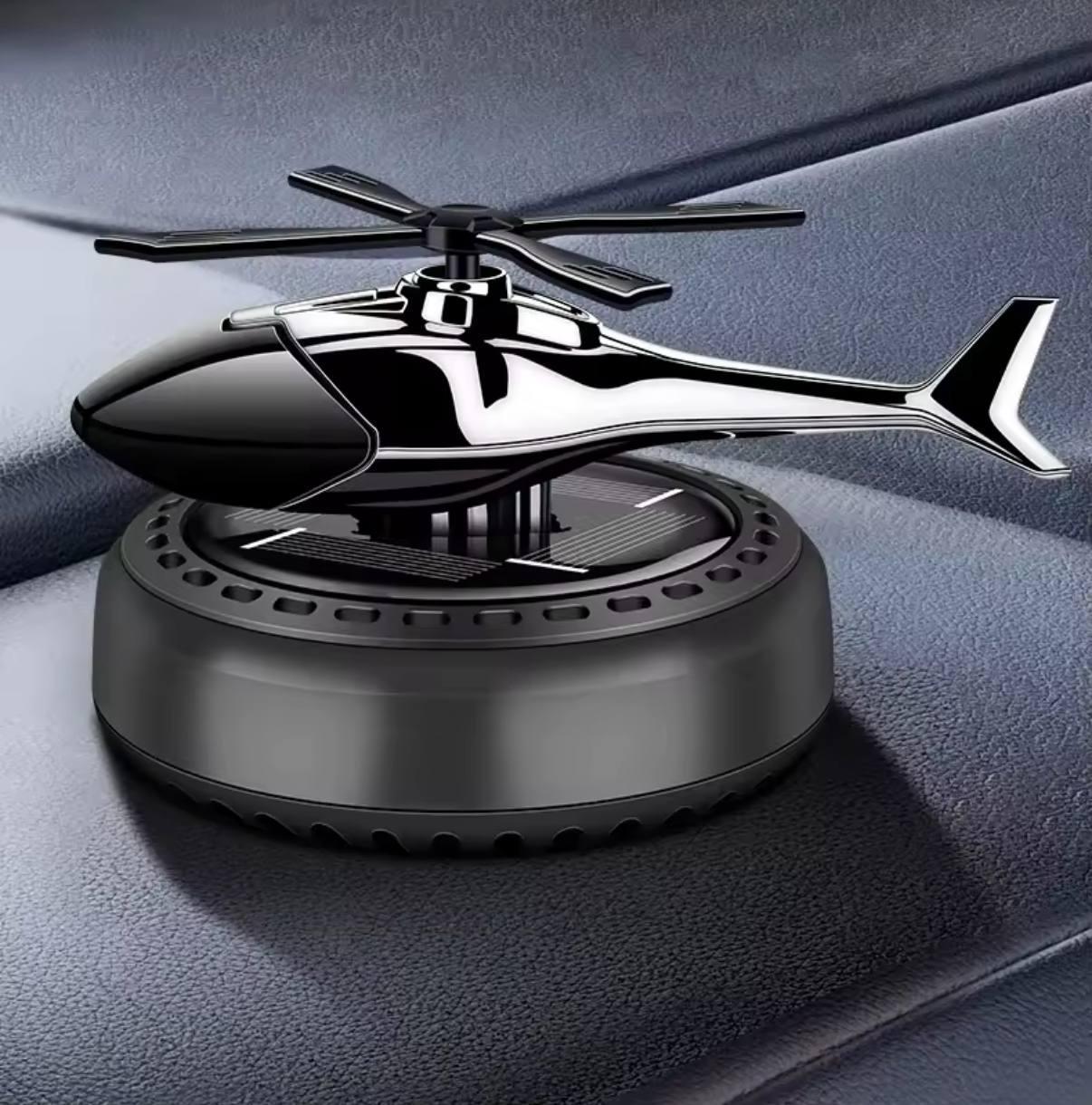 Ароматизатор в автомобіль Гелікоптер на сонячній батареї Чорний (Е051470) - фото 3