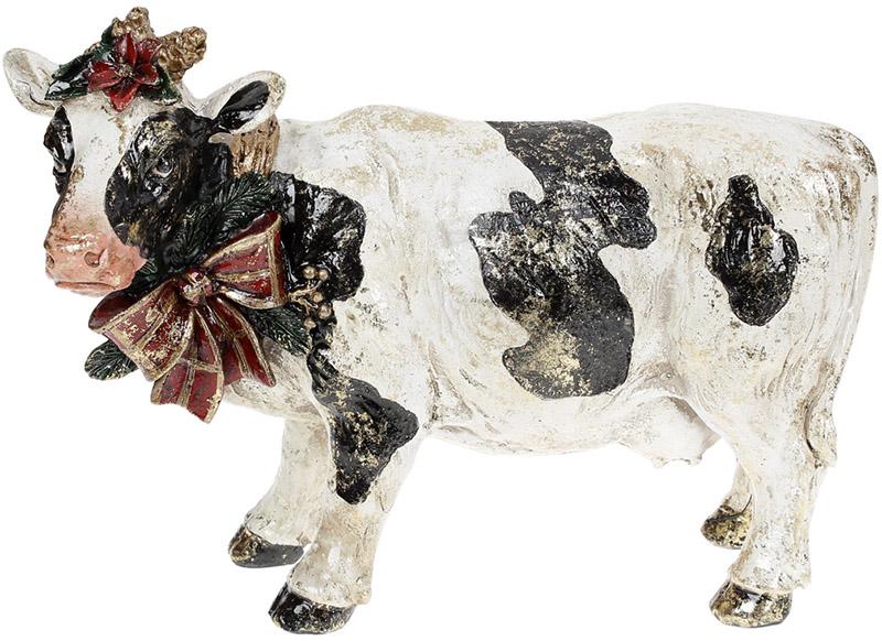 Статуэтка декоративная Коровка с Бантом 26,5х11х20 см (BD-419-235)