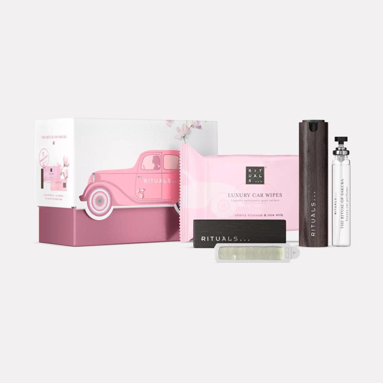 Набір подарунковий для авто RITUALS Sakura Car Gift Set автопарфуми/тримач для парфумів/серветки/освіжувач повітря (26606751)
