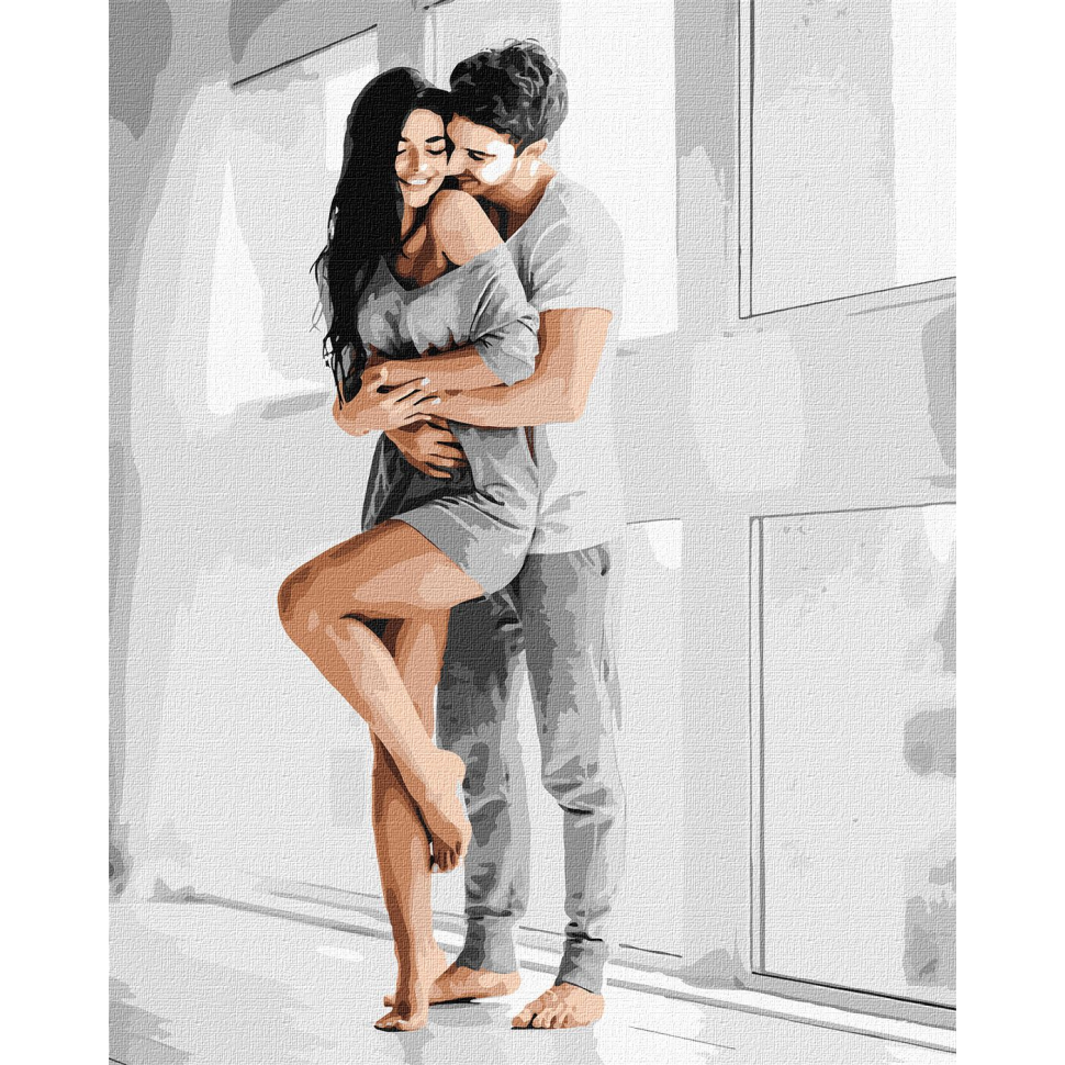 Картина за номерами Ideyka Чутливі обійми KHO8515 40x50 см (RLT50614)