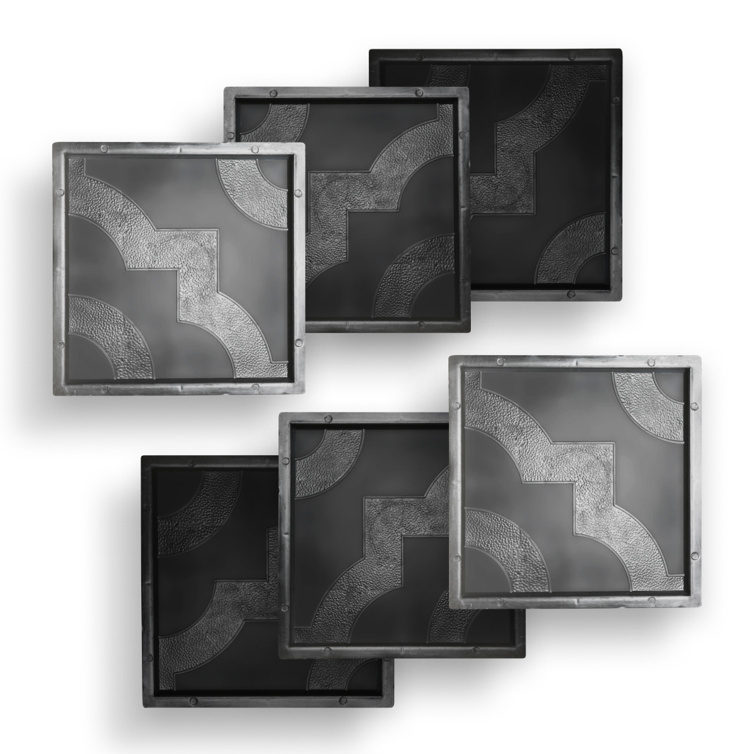 Форми для тротуарної плитки Верес-2007 Мартин 300х300 мм 6 шт. (1010606-3186) Форми для тротуарної плитки Верес-2007 Мартин 300х300 мм 6 шт. (1010606-3186)