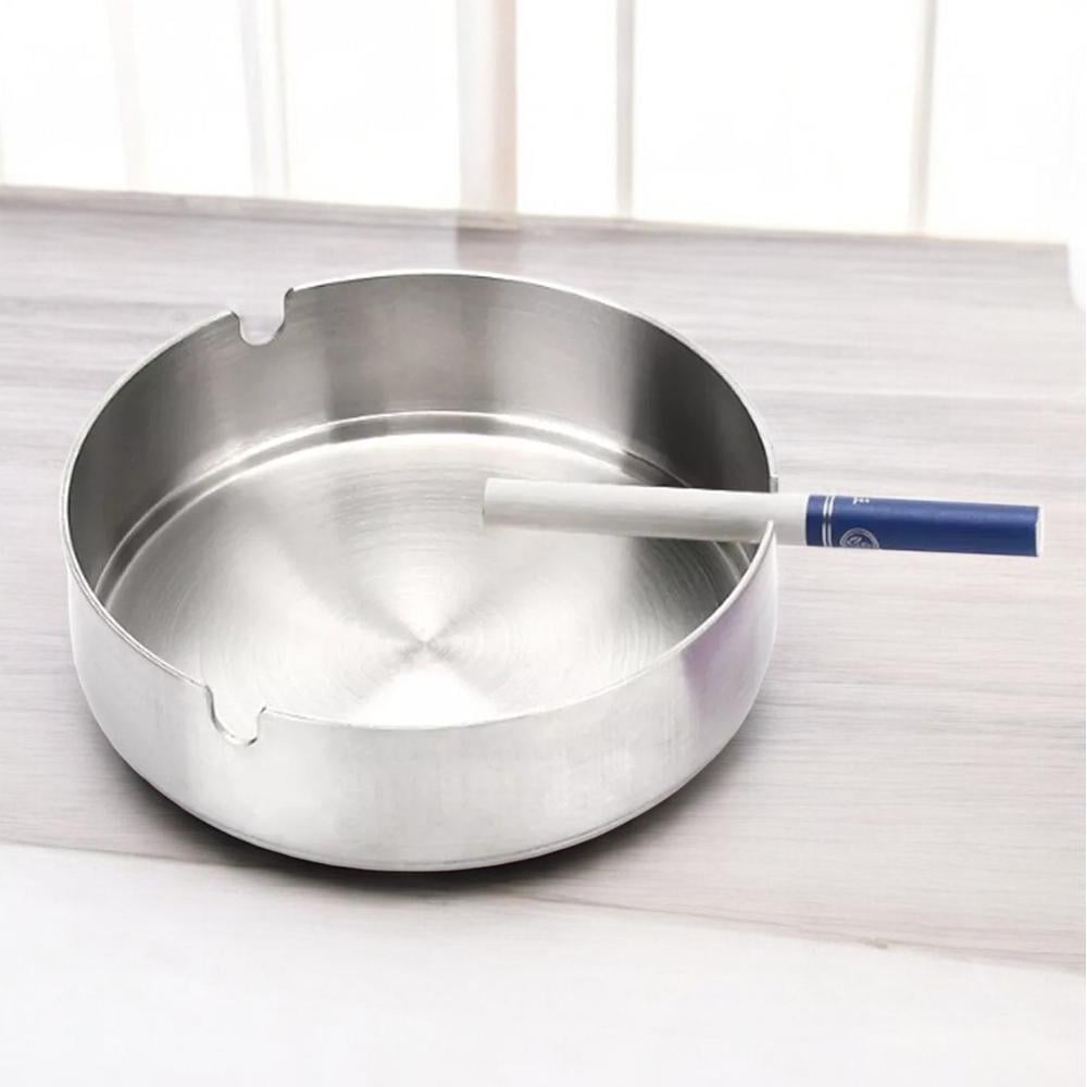 Попільничка для цигарок металева 10 см Сріблястий - фото 9 Попільничка для цигарок металева 10 см Сріблястий - фото 9