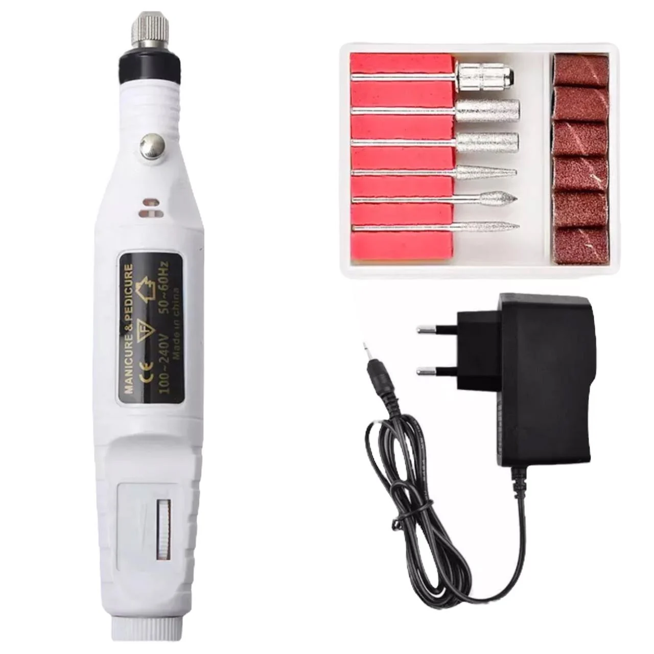 Стартовый набор для маникюра и педикюра с портативным фрезером USB 88 Вт и гель-лаками EILI база/топ/масло/инструменты (NEM-16) - фото 3 Стартовый набор для маникюра и педикюра с портативным фрезером USB 88 Вт и гель-лаками EILI база/топ/масло/инструменты (NEM-16) - фото 3
