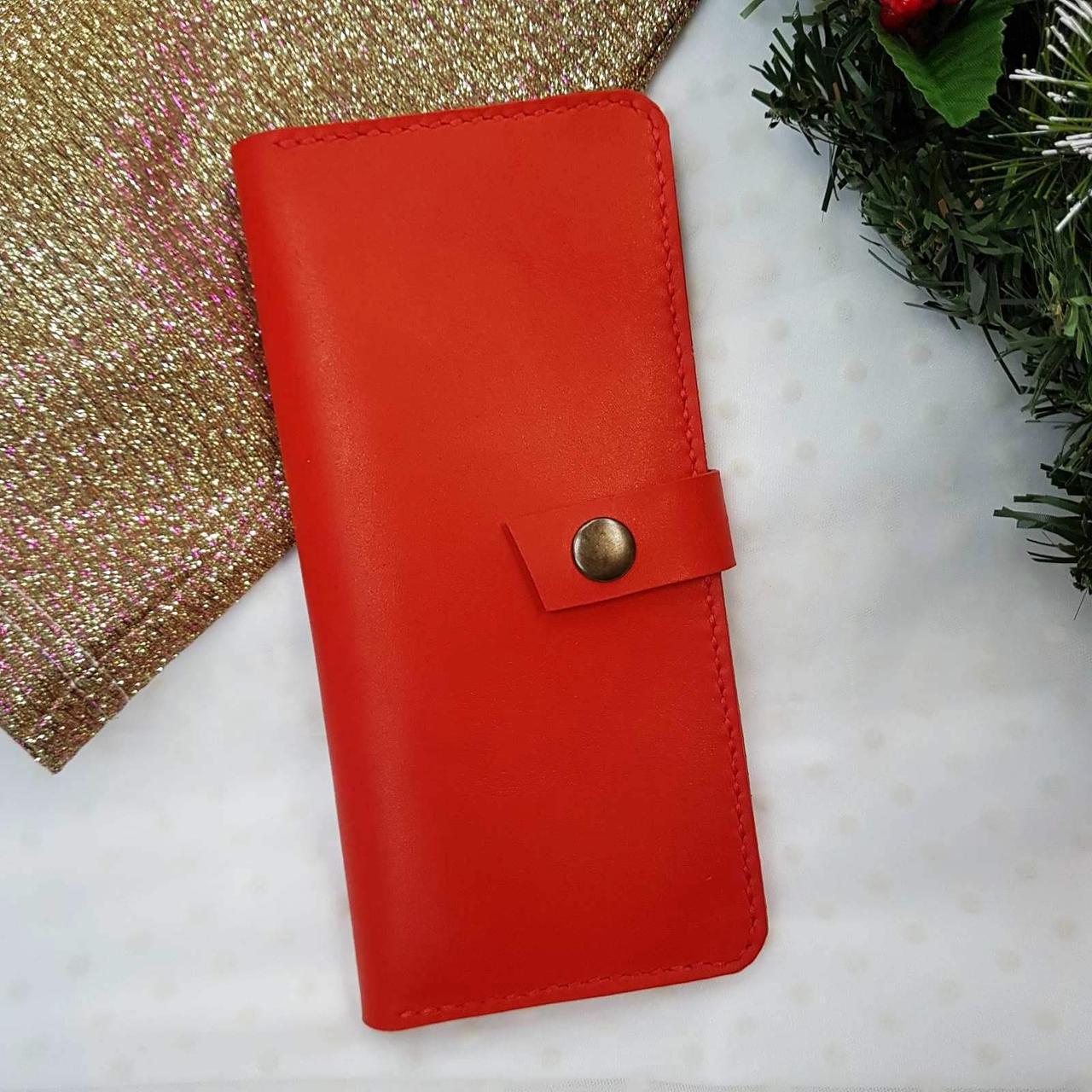 Кошелек женский кожаный Stedley leather Карен Красный (30640720)