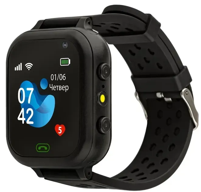 Смарт-часы детские Smart Baby Watch Q21 GPS с SIM-картой Черный