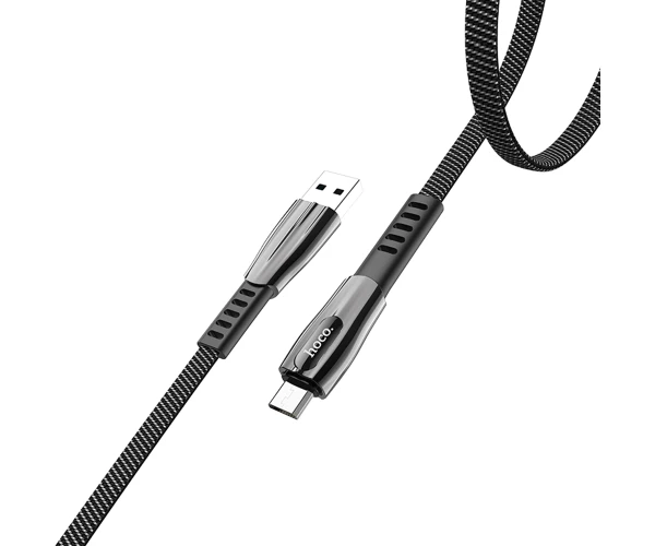 Кабель Data Hoco U70 Splendor Micro-USB 1,2 м Black/Gray - фото 3 Кабель Data Hoco U70 Splendor Micro-USB 1,2 м Black/Gray - фото 3