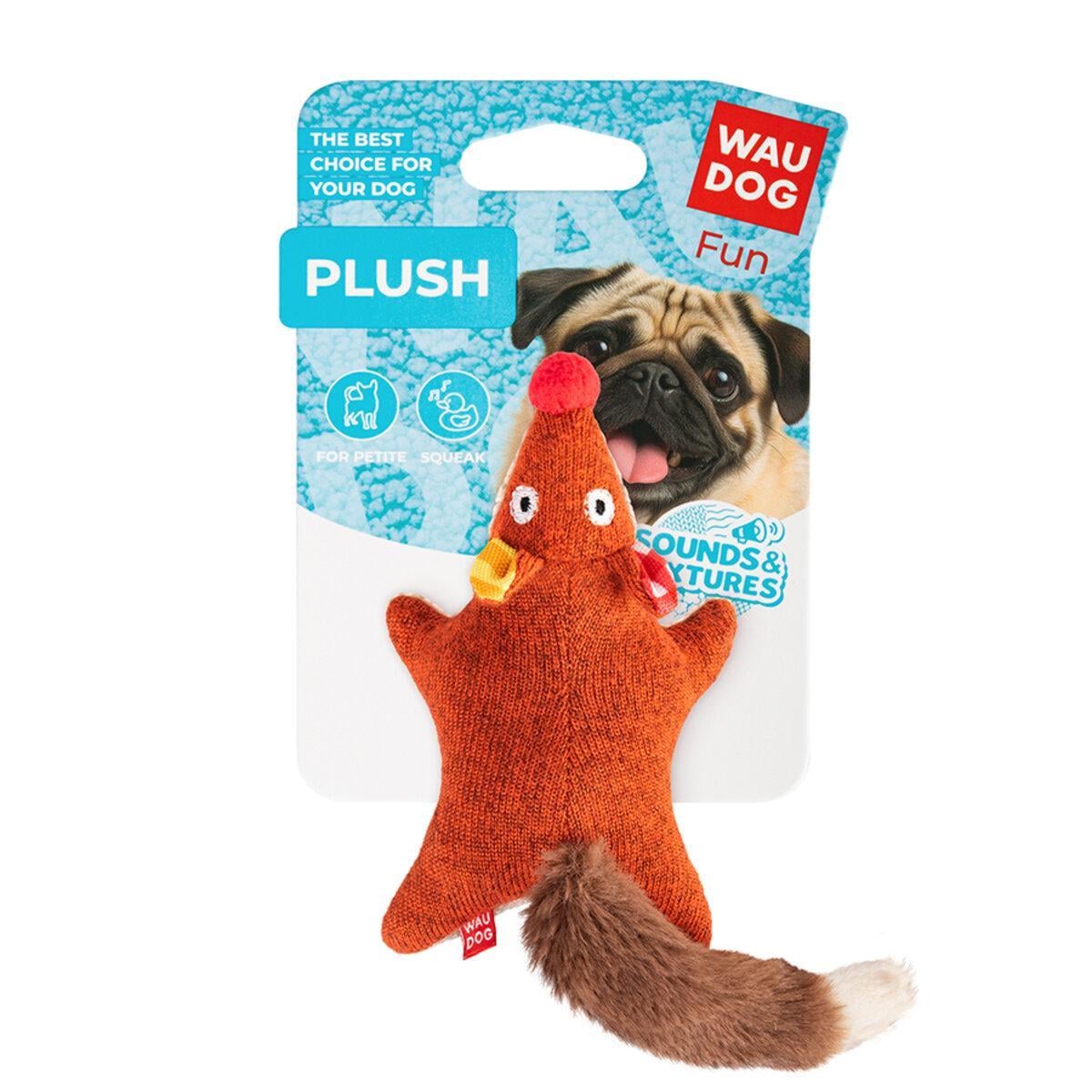 Игрушка для собак WAUDOG Fun Plush Лиса трикотаж Ш 4 см Д 14 см S Игрушка для собак WAUDOG Fun Plush Лиса трикотаж Ш 4 см Д 14 см S