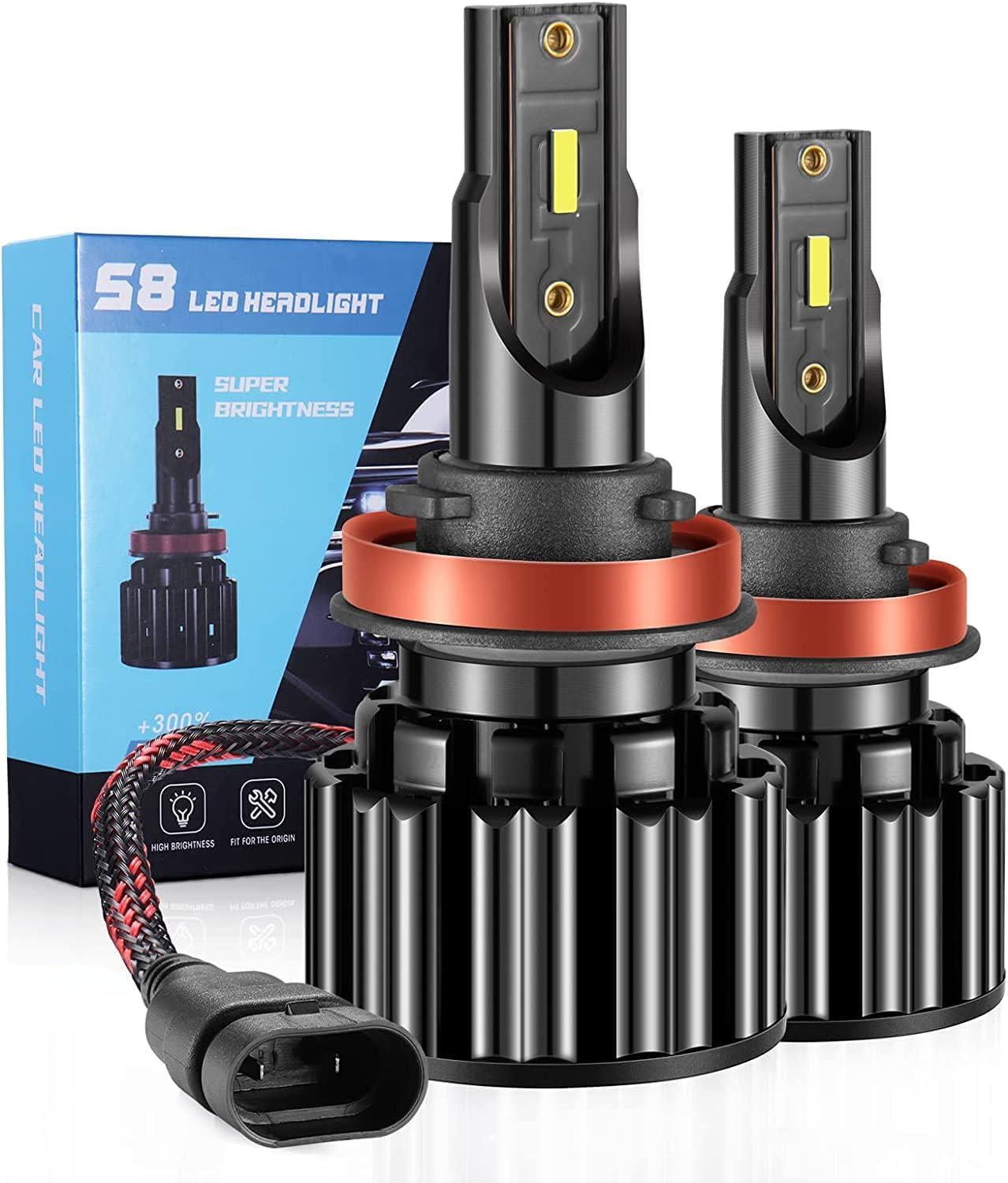 Лампы LED H11 для авто 16000LM 6500K IP67 2 шт. (11/1072)