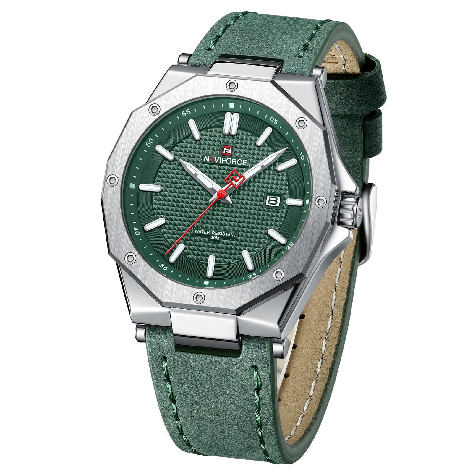 Часы наручные мужские Naviforce Milan Green (1293)