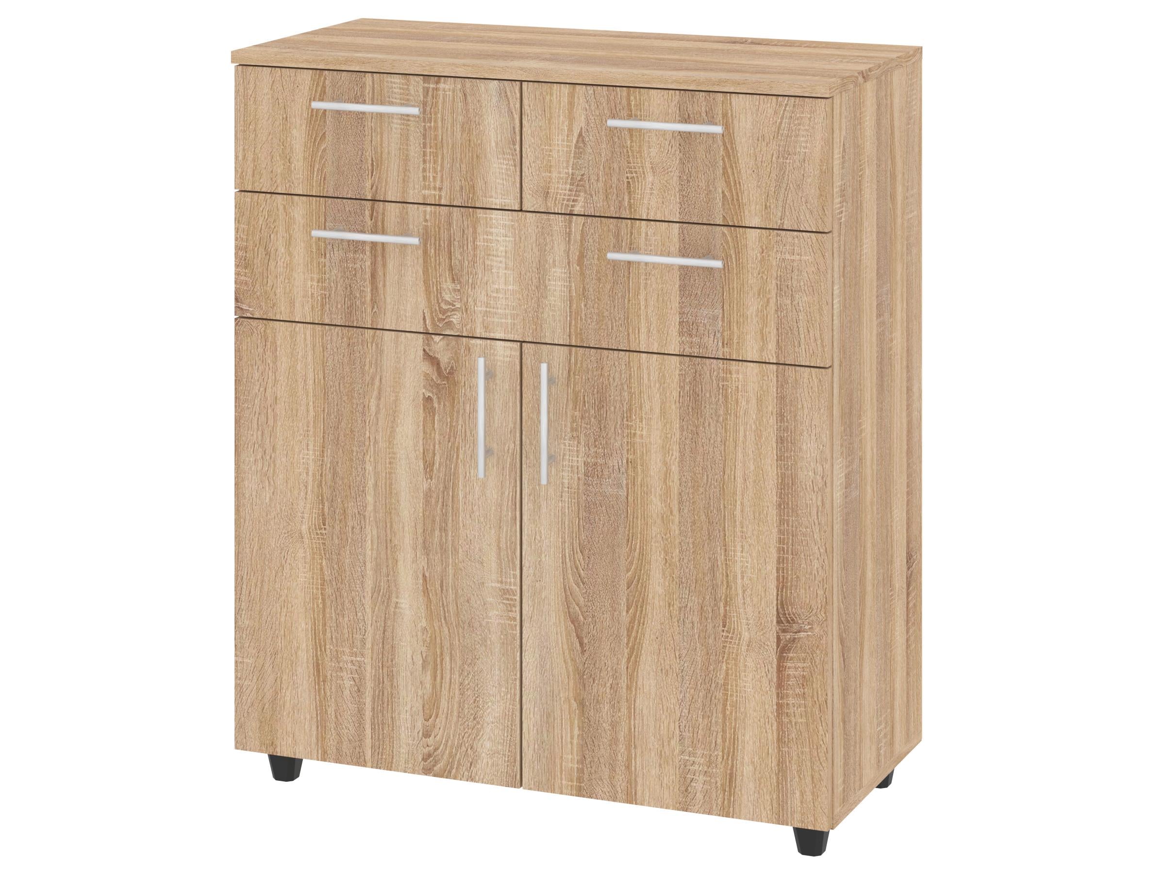 Комод с ящиками PEHOTIN К-3+2 ДСП 80х38х94 см Дуб сонома (PN-100467)