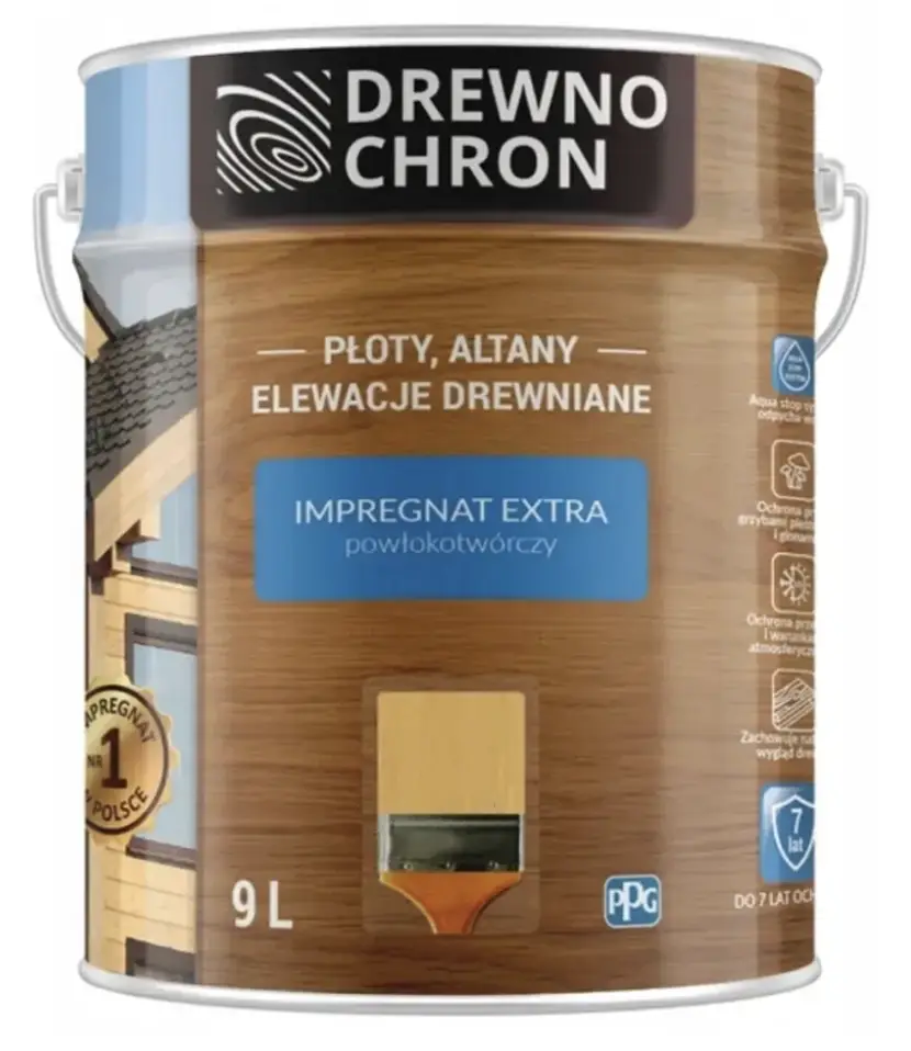 Просочення для дерева Drewnochron Impregnat Extra 9 л Японська вишня (2790718663)