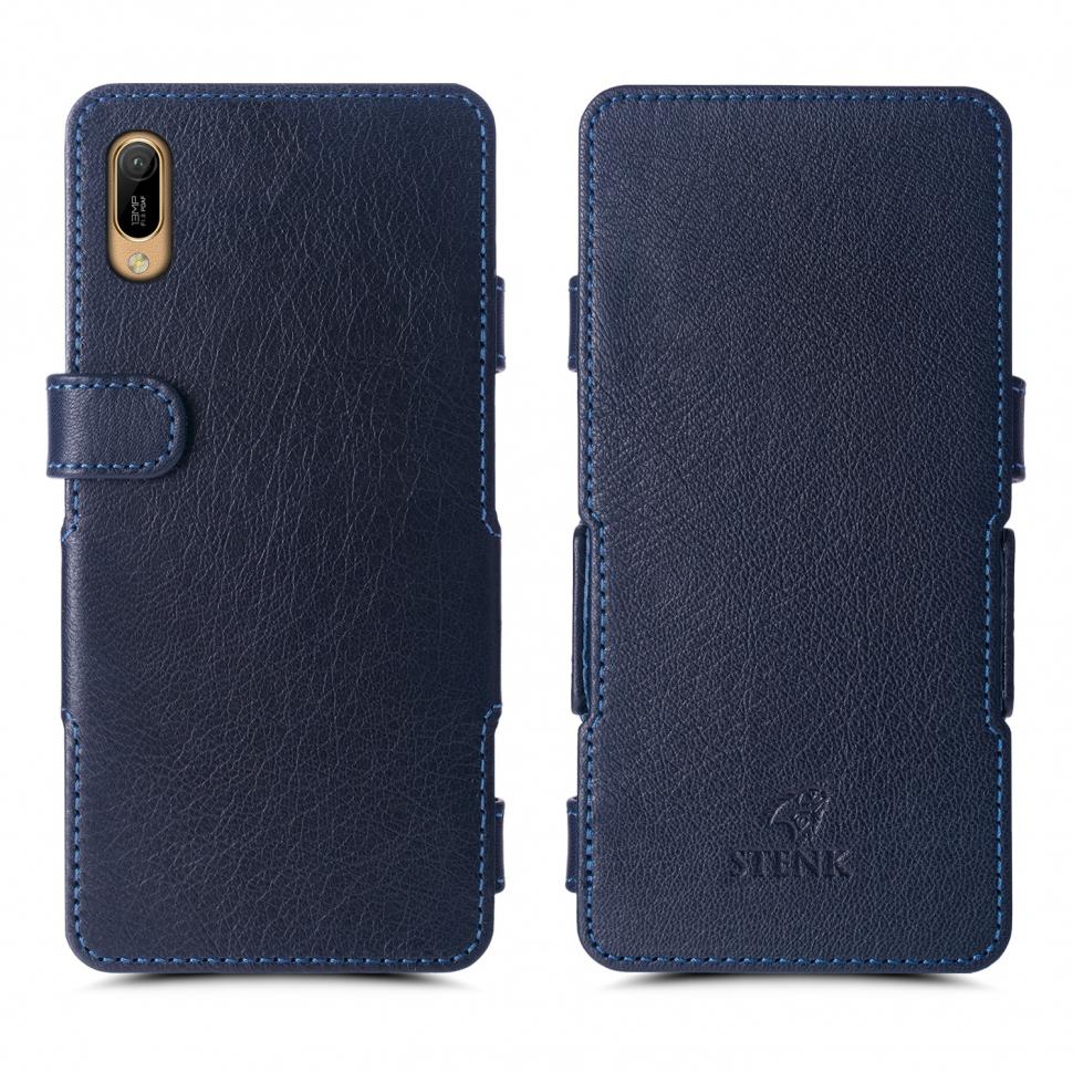 Чехол книжка Stenk Prime для Huawei Y6 (2019) Синий (65301)