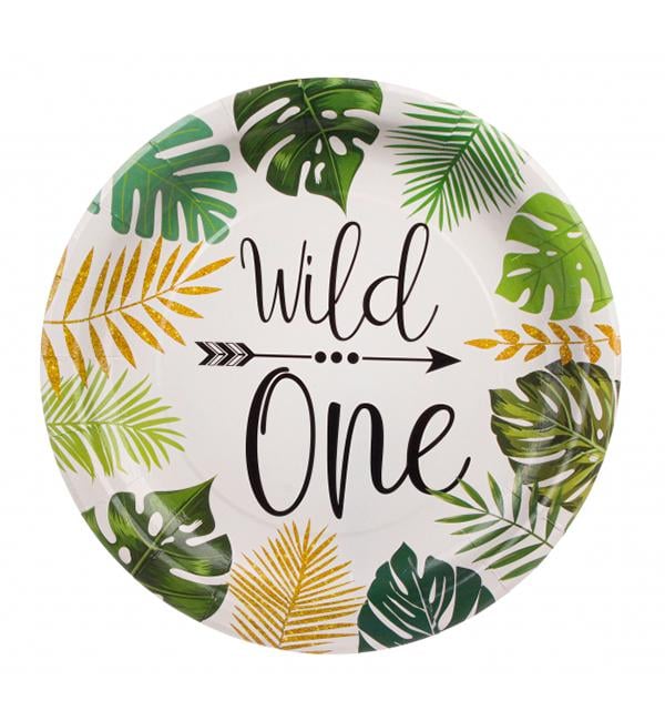 Бумажные тарелки Wild One 8 шт. 23 см (414846) Бумажные тарелки Wild One 8 шт. 23 см (414846)