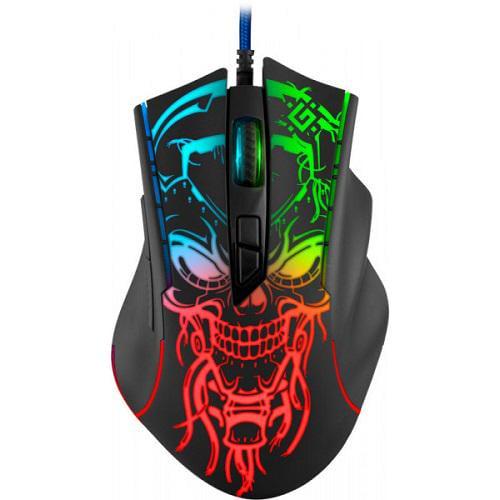 Мышка Defender Bulletstorm GM-928 игровая проводная USB 7200dpi 7кн Black