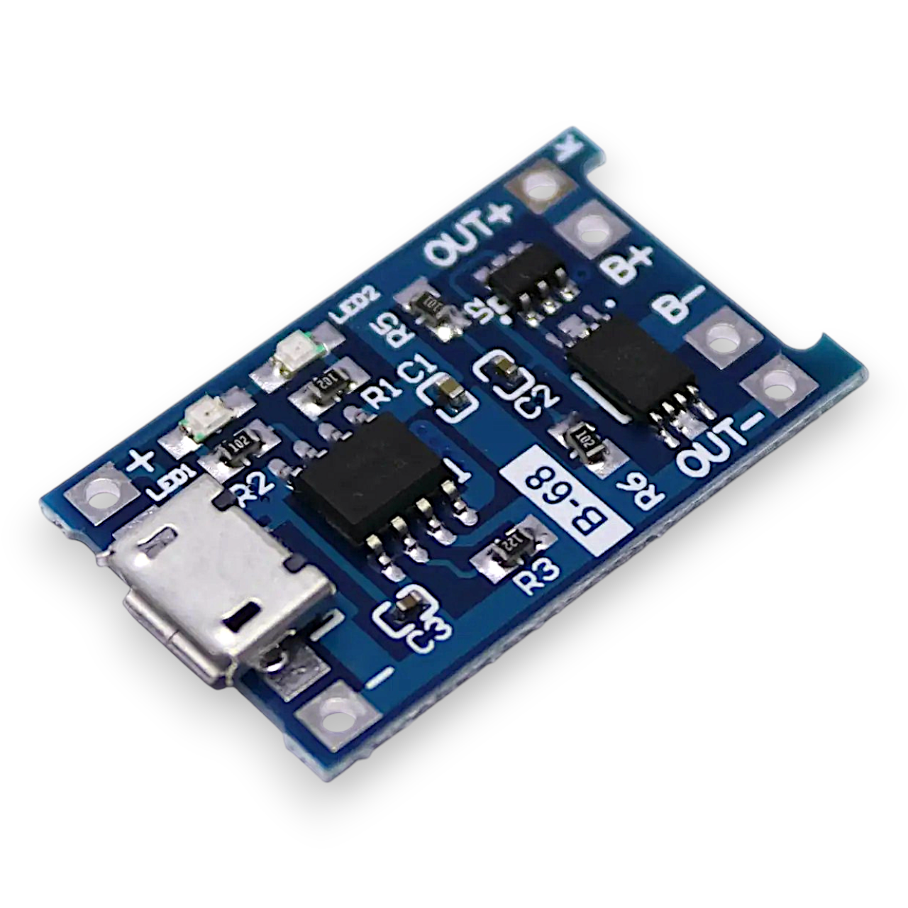 Плата зарядки аккумулятора с защитой tp4056 bms micro-usb (2383807126)