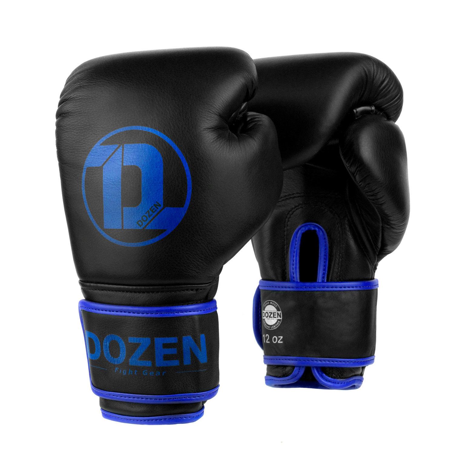 Боксерские перчатки Dozen Monochrome Training Boxing Gloves 10 ун. Черно-синий