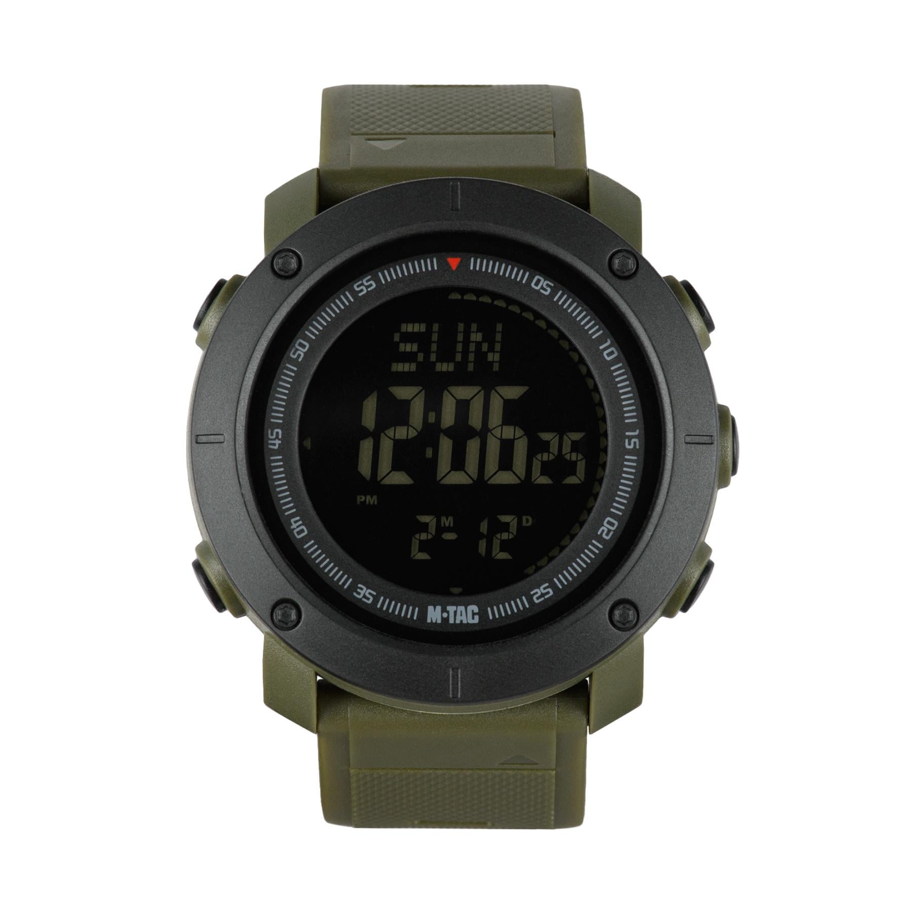 Наручний годинник тактичний M-Tac з компасом 2095 Army Green