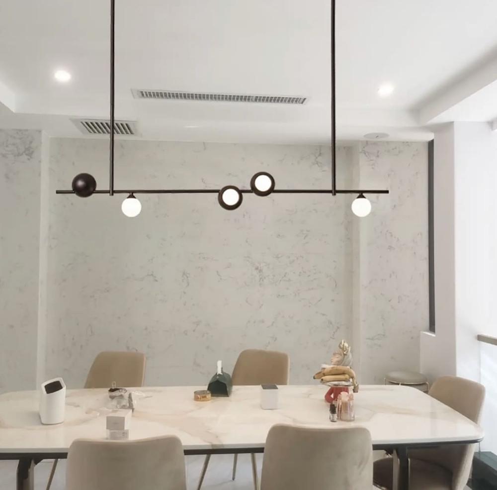 Люстра видовжена підвісна SIMPLE на 5 ламп Чорний (SG 33) - фото 7