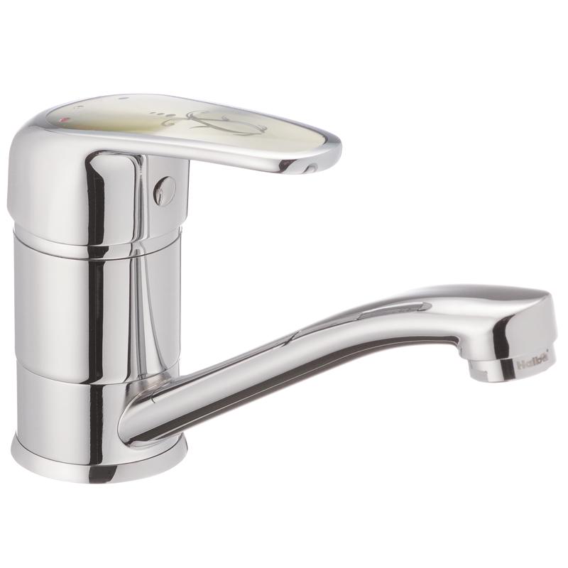 Смеситель для умывальника Haiba MAGIC 004 с серой ручкой излив 15 см (HB0665) Смеситель для умывальника Haiba MAGIC 004 с серой ручкой излив 15 см (HB0665)