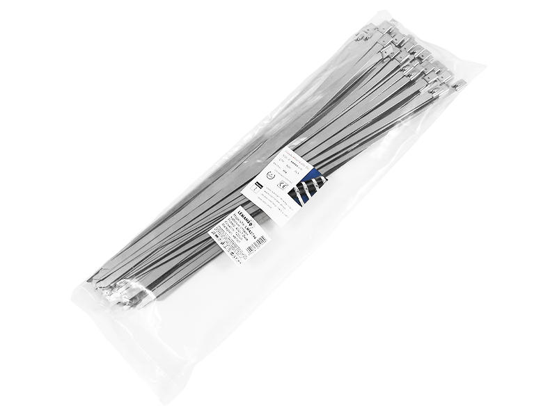 Стяжка кабельная металлическая Lemanso LMA2748 400x7,9 мм 100 шт. (8653)