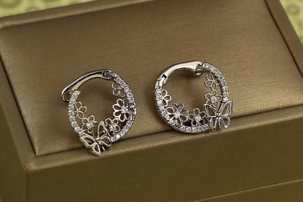 Серьги Xuping Jewelry отпуск 1,6 см Серебристый (2576547633)