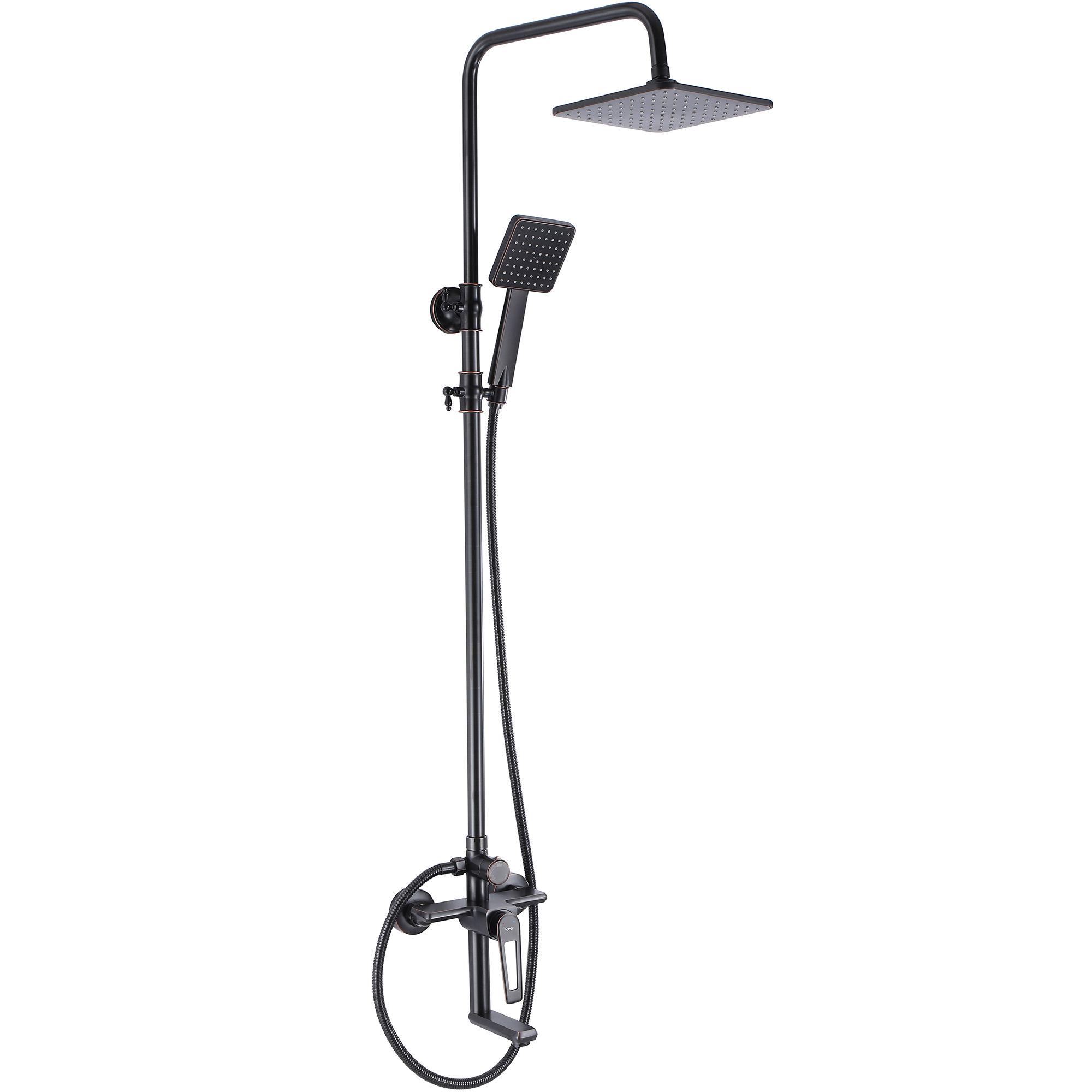 Душевая система со смесителем REA BLADE OLD BLACK REA-B9976 Черный (133910)