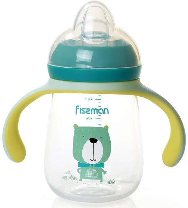 Пляшка дитяча для годування Fissman Babies Містер Пес 260 мл з ручками (FN-6908)