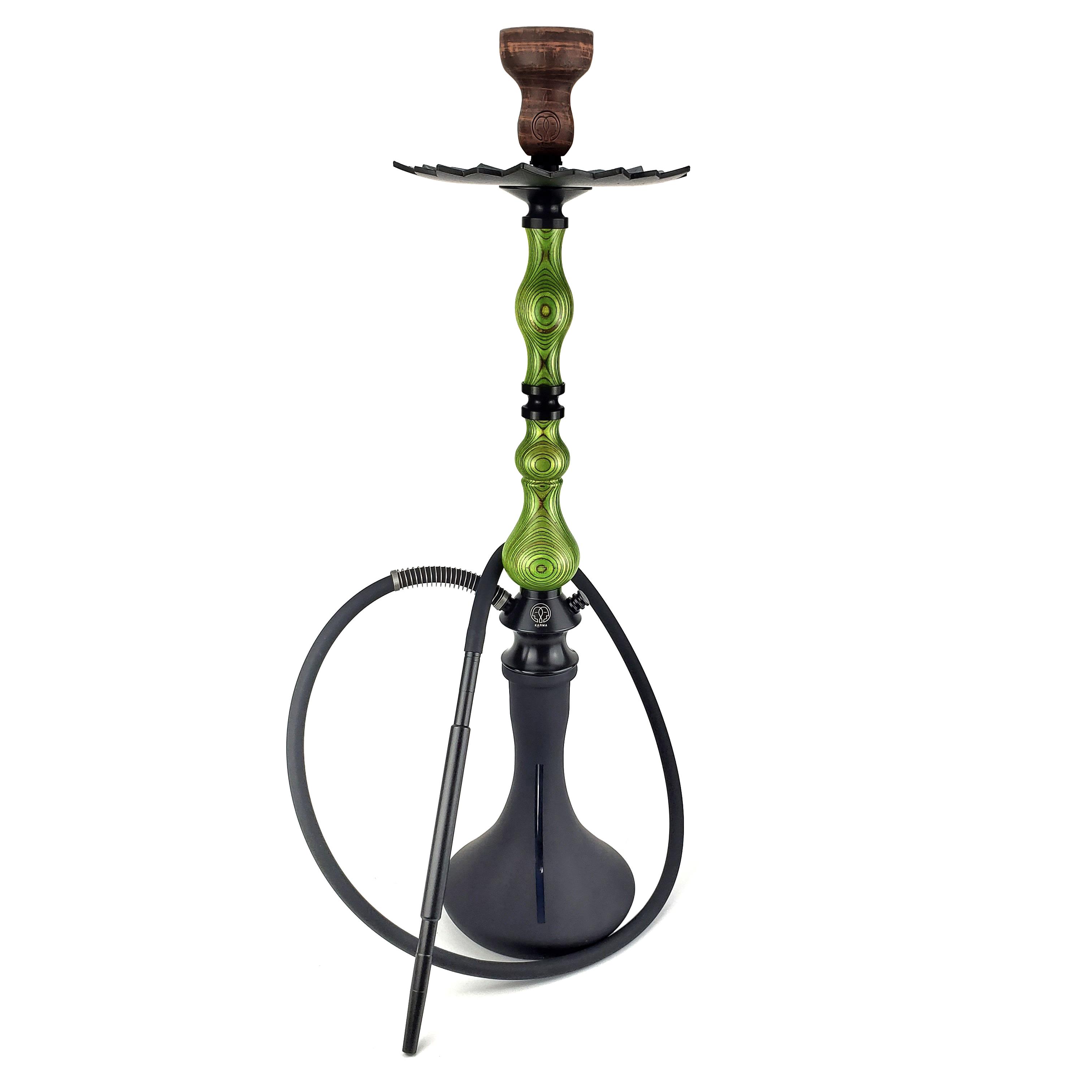 Кальян Karma Hookah 0.0 Green с колбой Craft Black Matt (034-261) - фото 2