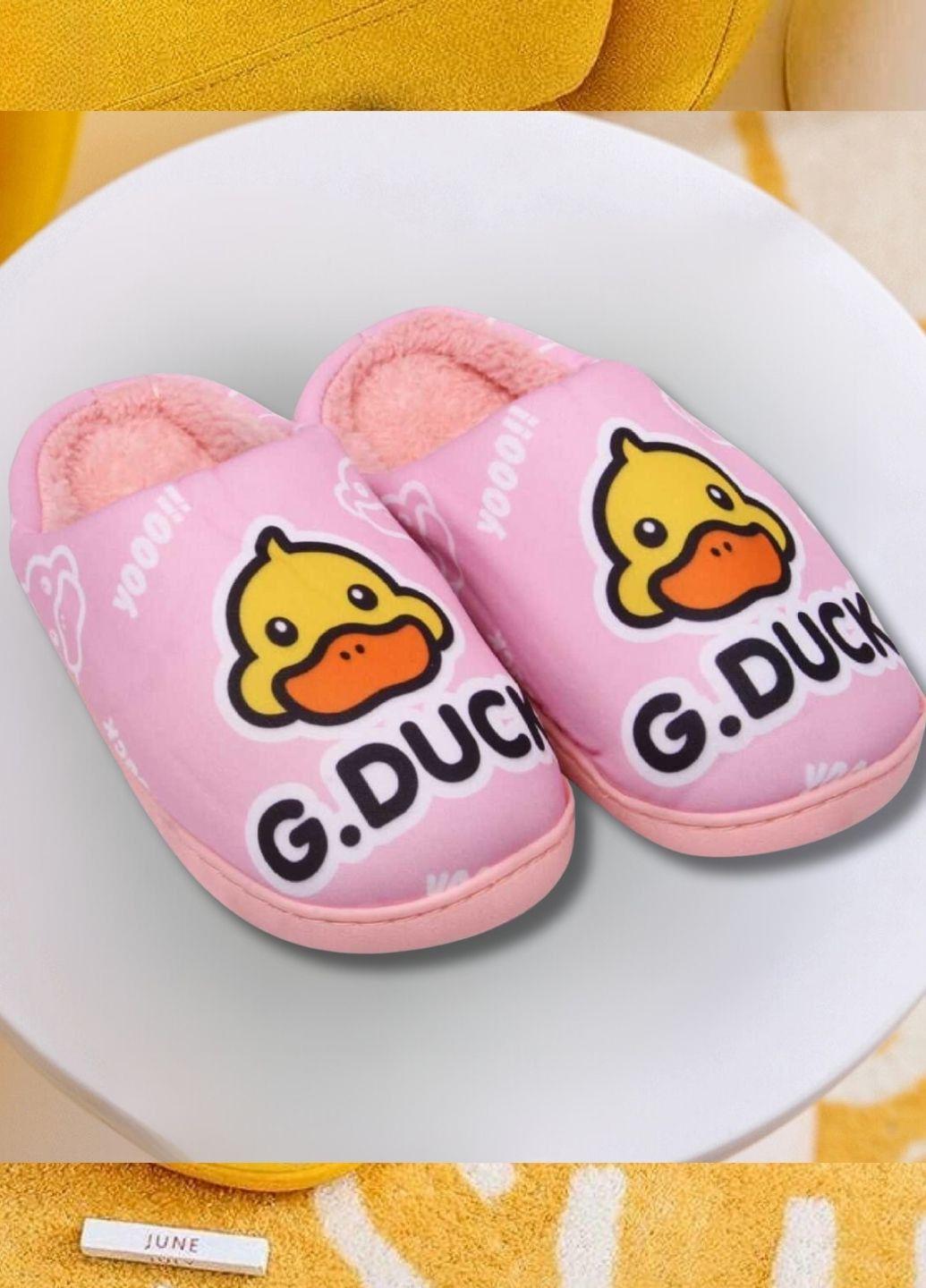 Тапочки детские Duck р. 38 23 см Розовый (7019) - фото 5 Тапочки детские Duck р. 38 23 см Розовый (7019) - фото 5