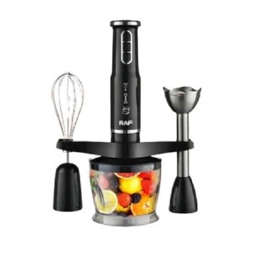 Блендер RAF погружной 3в1 с насадками 600 W/R291B Черный (7790)