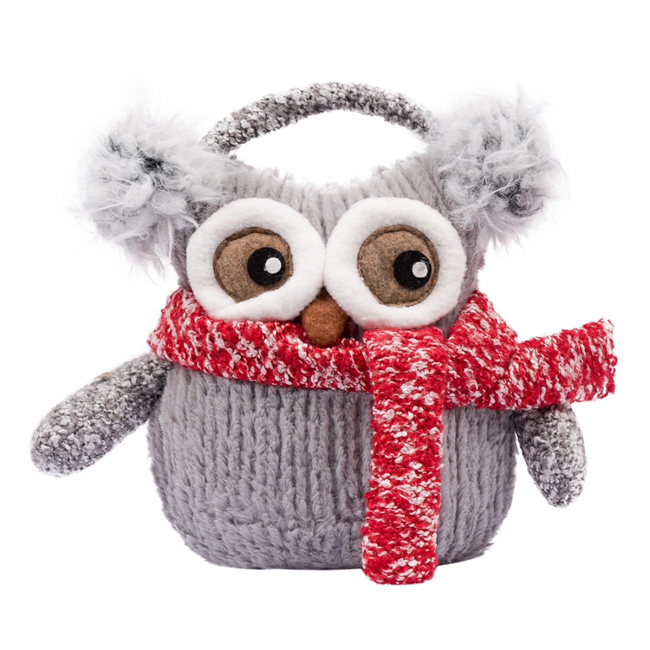 Мягкая игрушка Novogod'ko Сова в наушниках 19 см (0974007)